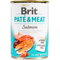 BRIT Pate and Meat Dog Вологий корм для дорослих собак усіх порід (з лососем)